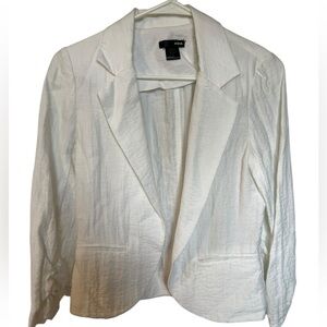 AQUA White Blazer - Size Small